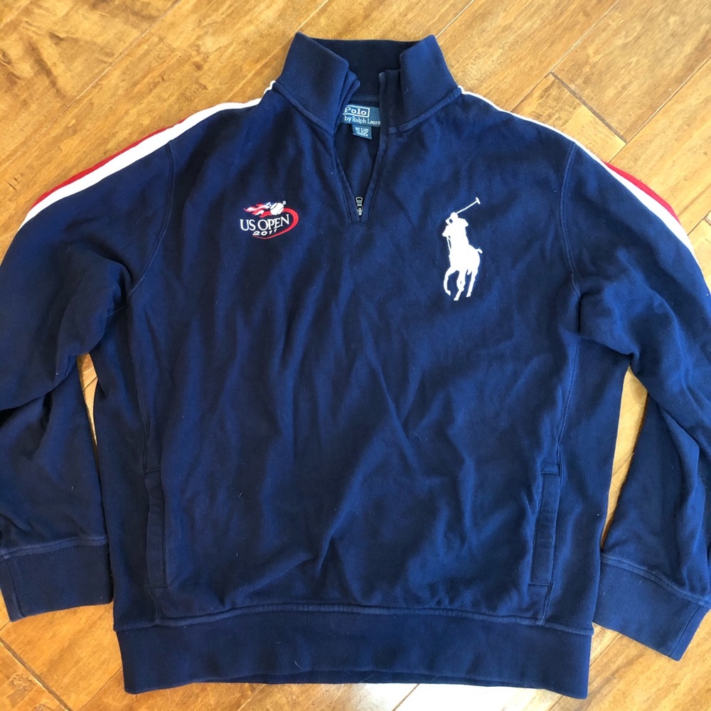 Polo Ralph Lauren Lauren 2011 US Open 1/4 Zip XL - Picture 1 of 6